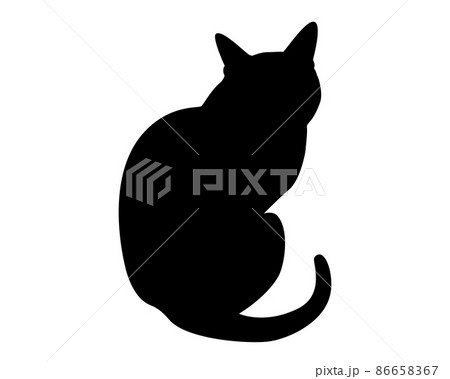 動物 哺乳類 シルエット かわいいのイラスト素材