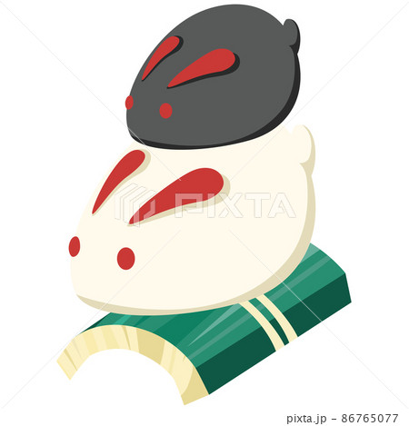 イラスト 愛らしい 可愛い 人形のイラスト素材