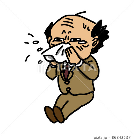 くしゃみのイラスト素材