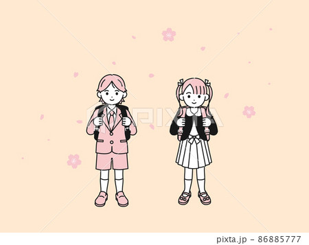 小学一年生のイラスト素材 小学一年生のイラスト素材