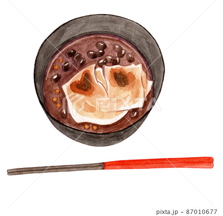 ぜんざい おしるこのイラスト素材集 ピクスタ