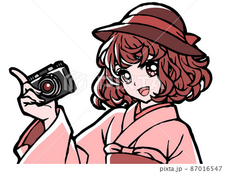 モダンガールのイラスト素材