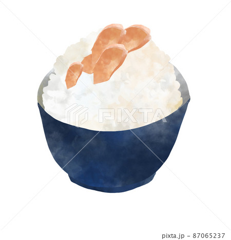 白米のイラスト素材