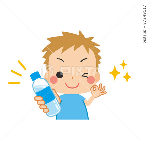 人物 飲む 水分補給 こどものイラスト素材 人物 飲む 水分補給 こどものイラスト素材