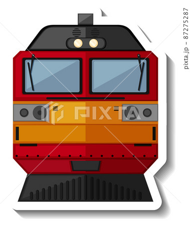電車 正面 列車のイラスト素材