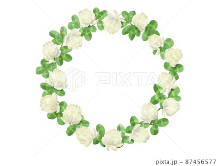 四つ葉のクローバーのイラスト素材集 ピクスタ