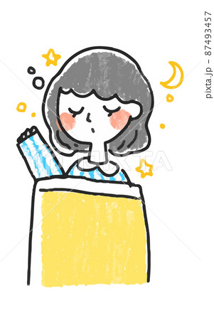 眠い かわいいのイラスト素材