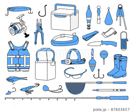 魚釣りのイラスト素材