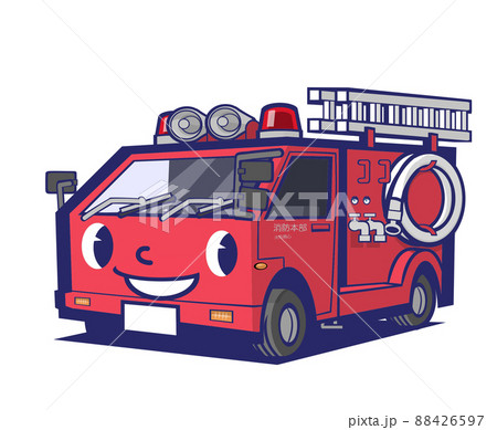 消防車のイラスト素材集 ピクスタ