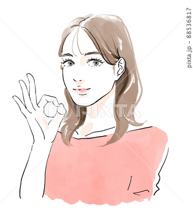 ファッション誌のイラスト素材