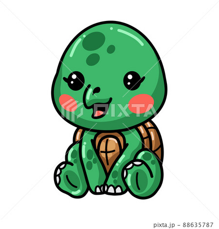 小さい亀のイラスト素材