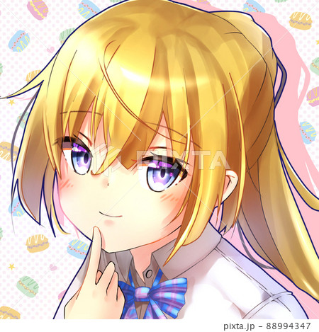 金髪のイラスト素材