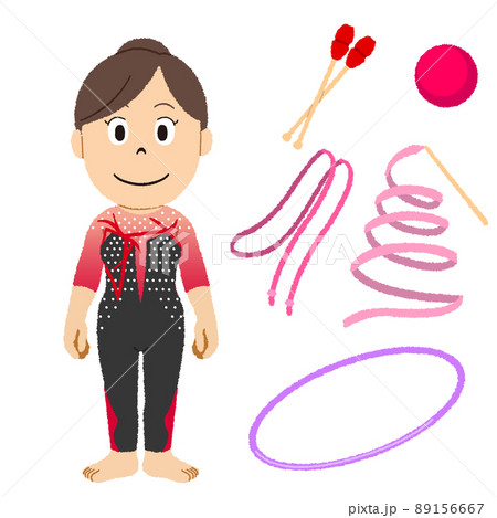 Rhythmic gymnastics equipment - Stock Illustration [70244542] - PIXTA