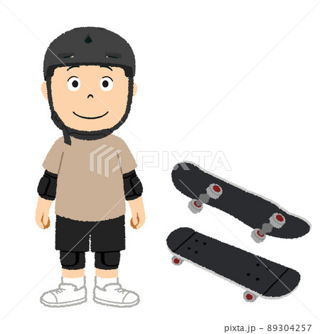 スケボー スケートボード のイラスト素材集 ピクスタ
