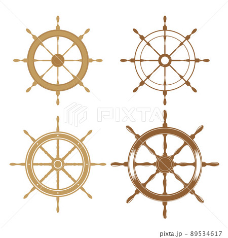船舵のイラスト素材