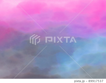 夕焼け ピンク グラデーション 夕暮れのイラスト素材