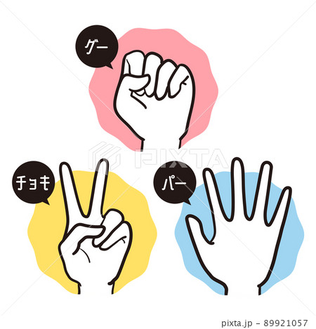グーチョキパーのイラスト素材 グーチョキパーのイラスト素材