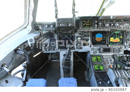 スロットルレバー 飛行機の写真素材 - PIXTA