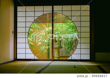 和室 部屋 障子 竹窓の写真素材 - PIXTA