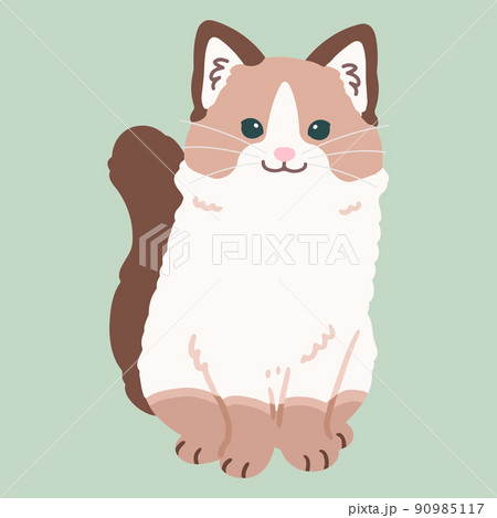 猫のしっぽのイラスト素材