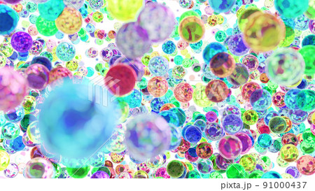 ガラス球 ビー玉 綺麗 複数のイラスト素材