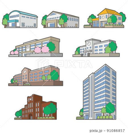 校門のイラスト素材