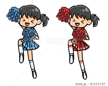 Cheerleader Pom Poms Silhouette - Stock Illustration [43945395] - PIXTA