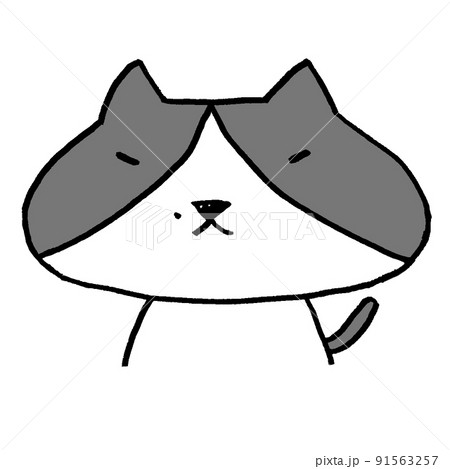 ぶさかわ 猫のイラスト素材