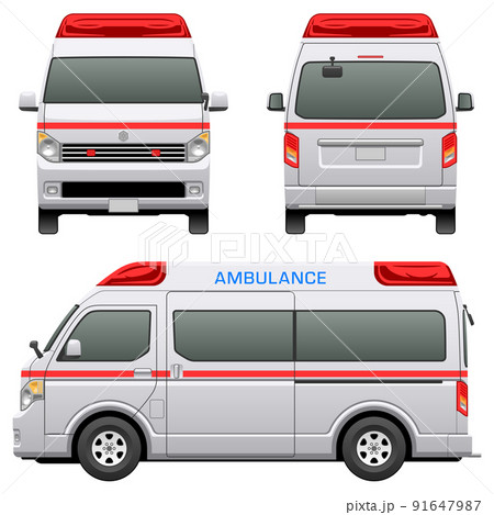 救急車のイラスト素材集 ピクスタ