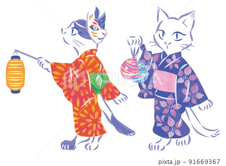 「 花火じゃらし 」B5大きめ 花火 盆おどり 猫イラスト 色鉛筆画 2023SA043_1200x1200.jpg?v=