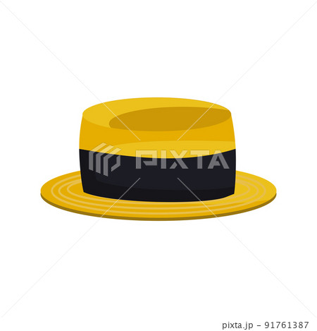 カンカン帽 ボウリングをする人 帽子 ハットのイラスト素材