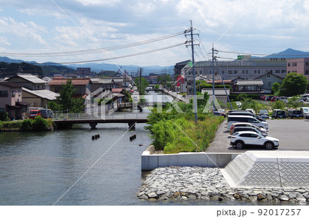 下町 町並み 木造 昭和の写真素材