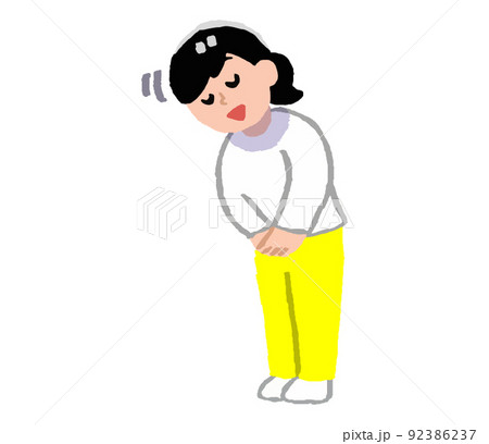 おじぎのイラスト素材