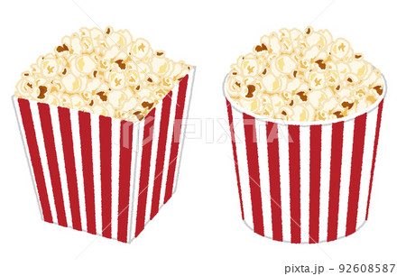 ポップコーンのイラスト素材集 ピクスタ