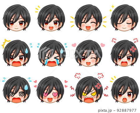 アニメキャラの写真素材