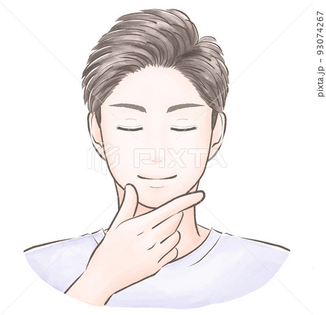 優しい目の写真素材