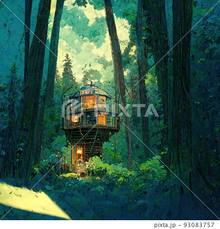 森 森林のイラスト素材集 ピクスタ
