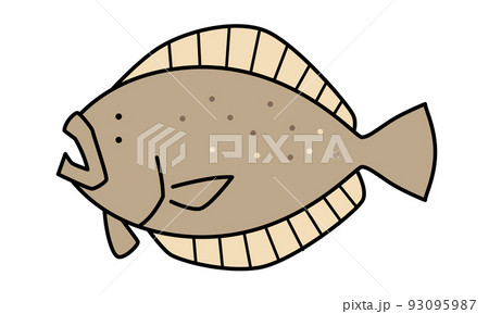 カレイ ヒラメのイラスト素材集 ピクスタ