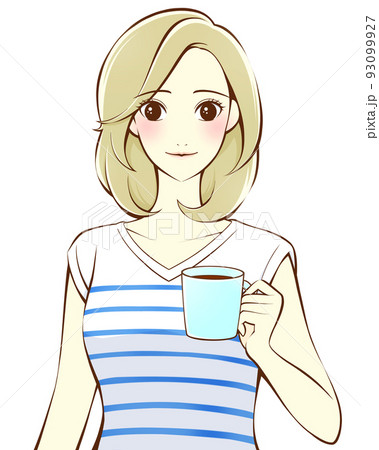 紅茶 飲むのイラスト素材