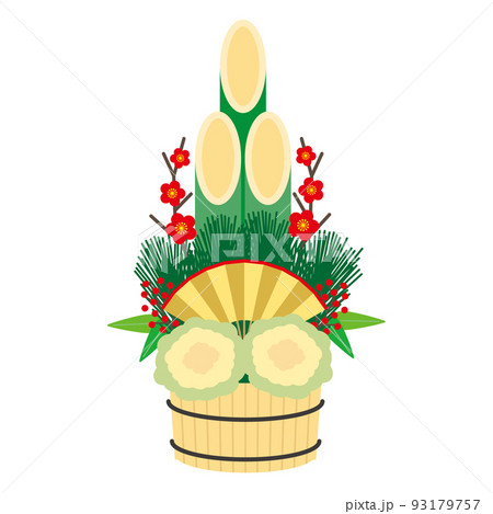 門松 正月飾り 葉牡丹 南天の写真素材 - PIXTA