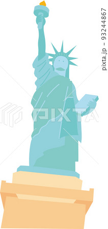 銅像 自由の女神のイラスト素材
