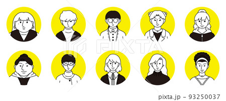 ドレッドヘアのイラスト素材