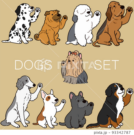 ダルメシアンのイラスト素材