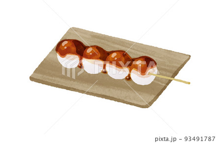 みたらし団子 串団子 デザート かわいいの写真素材