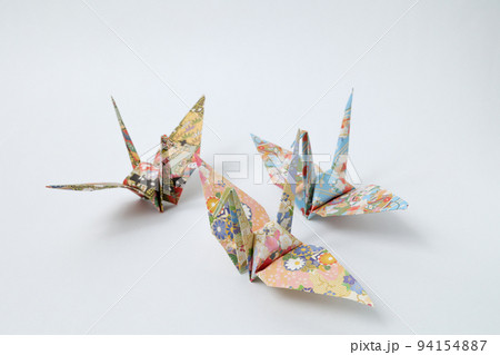 和柄おりがみの写真素材