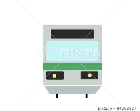 電車 正面 列車のイラスト素材