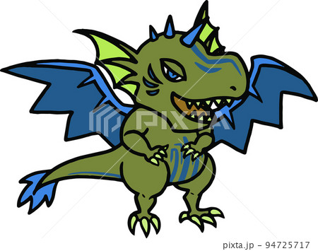ドラゴン かわいい イラスト 緑のイラスト素材 ドラゴン かわいい イラスト 緑のイラスト素材