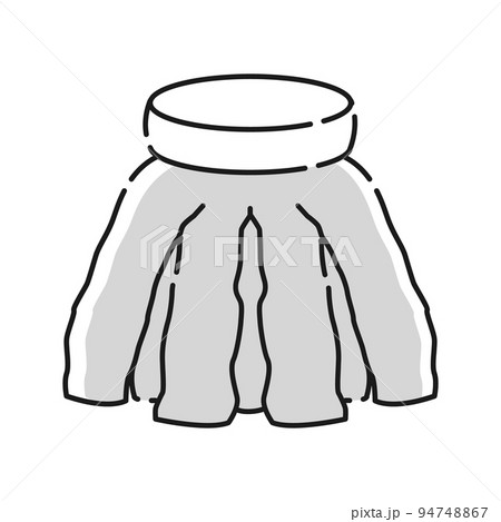 金魚 イラスト 白黒のイラスト素材