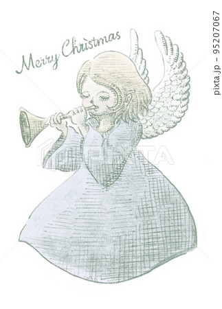天使 エンジェル クリスマスのイラスト素材