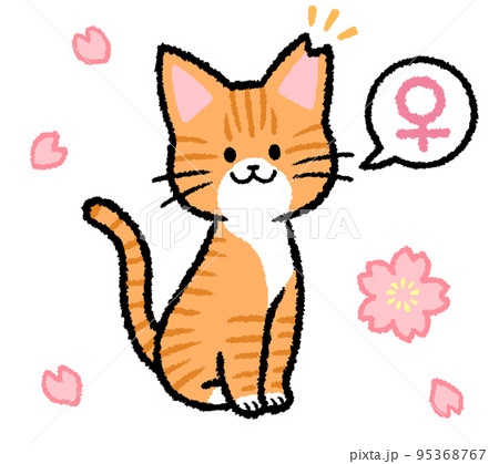 茶トラのイラスト素材